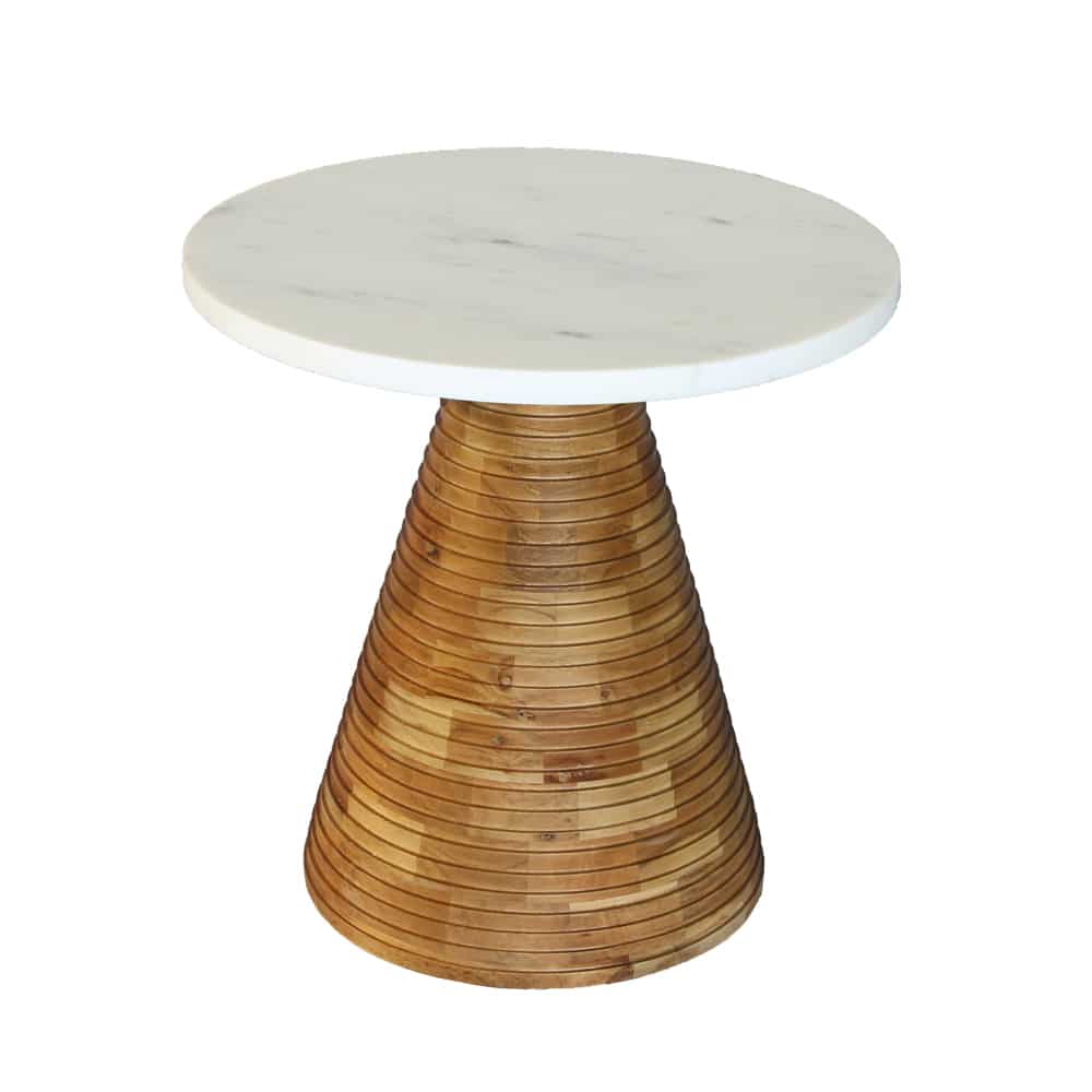 SAVOA SIDE TABLE ΛΕΥΚΟ ΚΑΡΥΔΙ 45x45x45