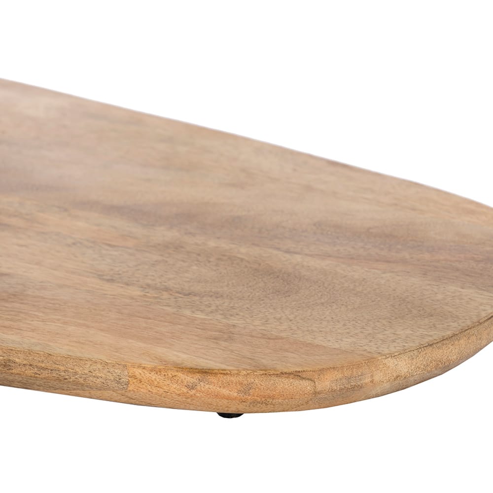 LEVEL COFFEE TABLE ΦΥΣΙΚΟ ΜΑΥΡΟ 95x65x48