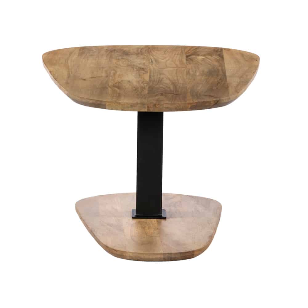 LEVEL COFFEE TABLE ΦΥΣΙΚΟ ΜΑΥΡΟ 95x65x48