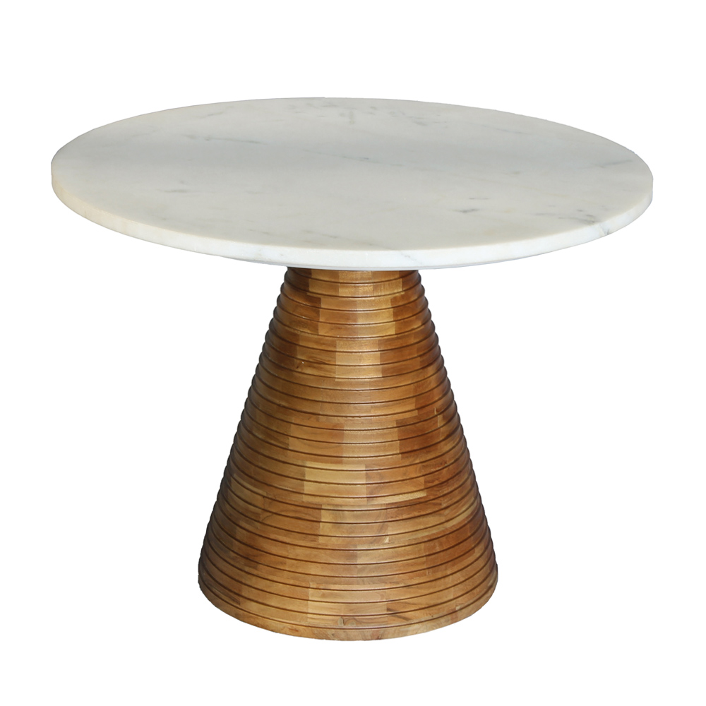 SAVOA SIDE TABLE ΛΕΥΚΟ ΚΑΡΥΔΙ 60x60x45