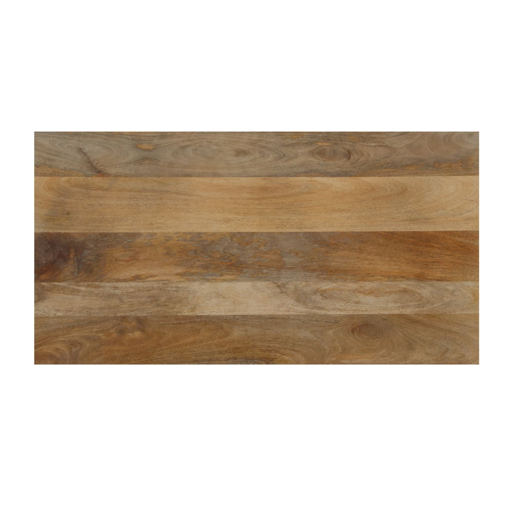 QUADRO COFFEE TABLE SET 3ΤΕΜ ΦΥΣΙΚΟ ΜΑΥΡΟ 110x60x45