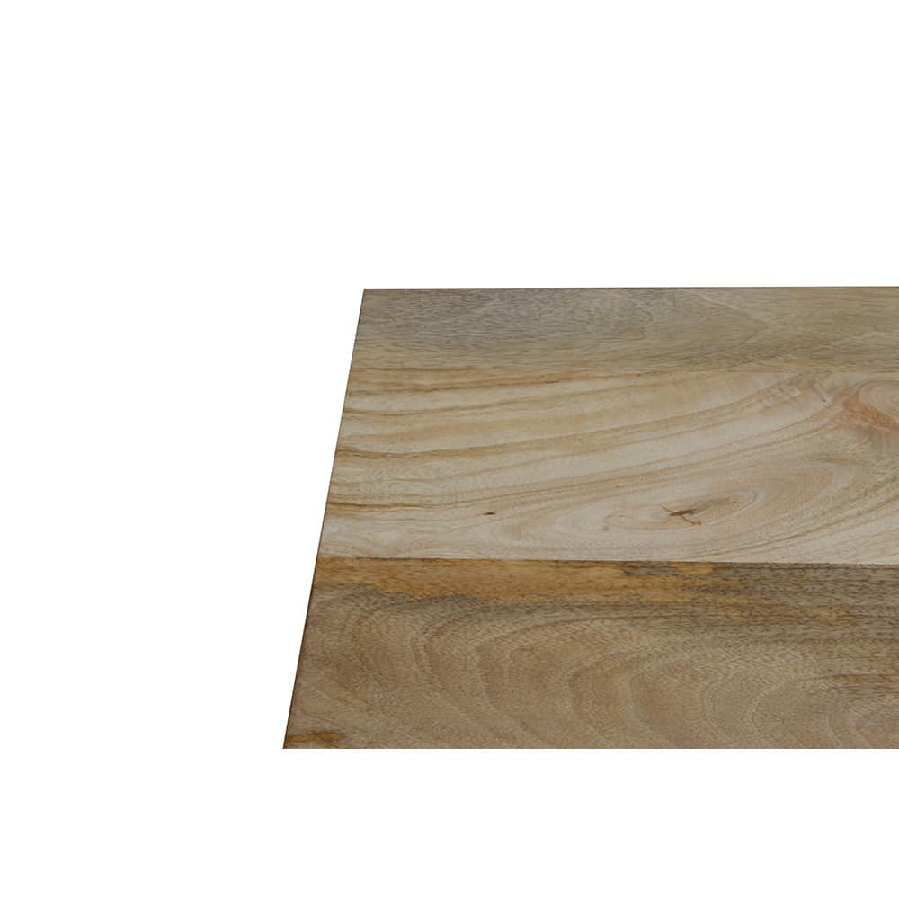 QUADRO COFFEE TABLE SET 3ΤΕΜ ΦΥΣΙΚΟ ΜΑΥΡΟ 110x60x45