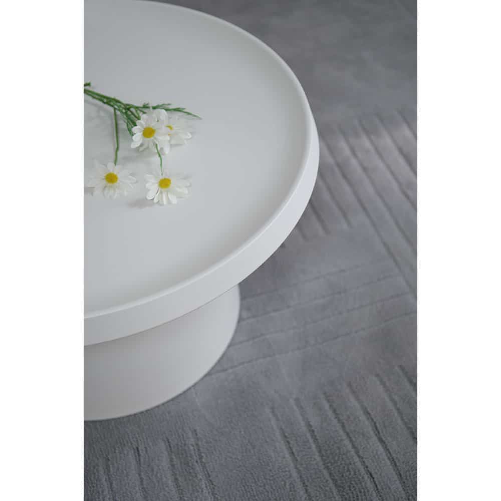AMAR COFFEE TABLE SET 2ΤΕΜ ΛΕΥΚΟ 70x70x40