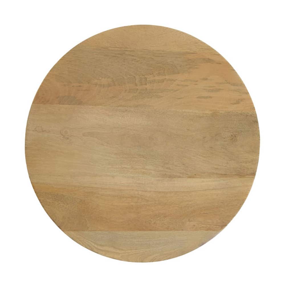 PILEA 46 SIDE TABLE ΦΥΣΙΚΟ ΛΕΥΚΟ 46x46x58