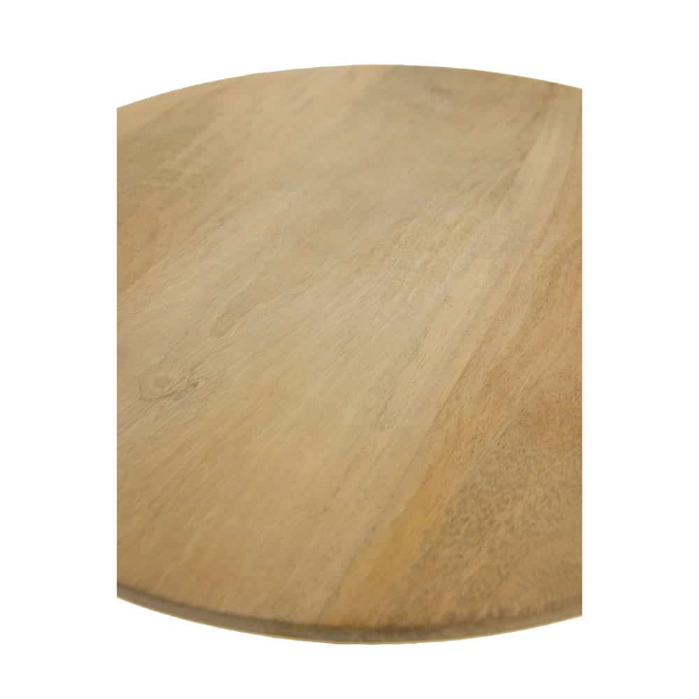 PILEA 46 SIDE TABLE ΦΥΣΙΚΟ ΛΕΥΚΟ 46x46x58