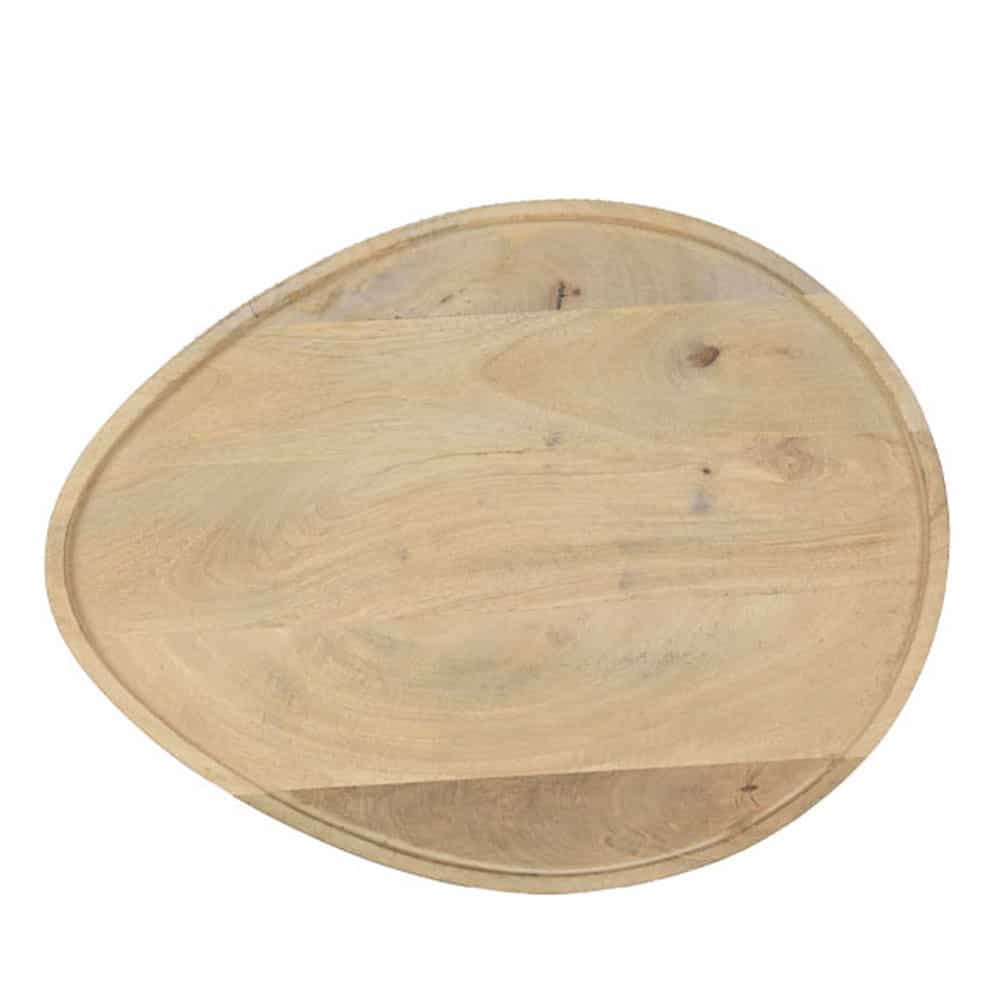 PILEA 56 SIDE TABLE ΦΥΣΙΚΟ ΛΕΥΚΟ 56x43x56