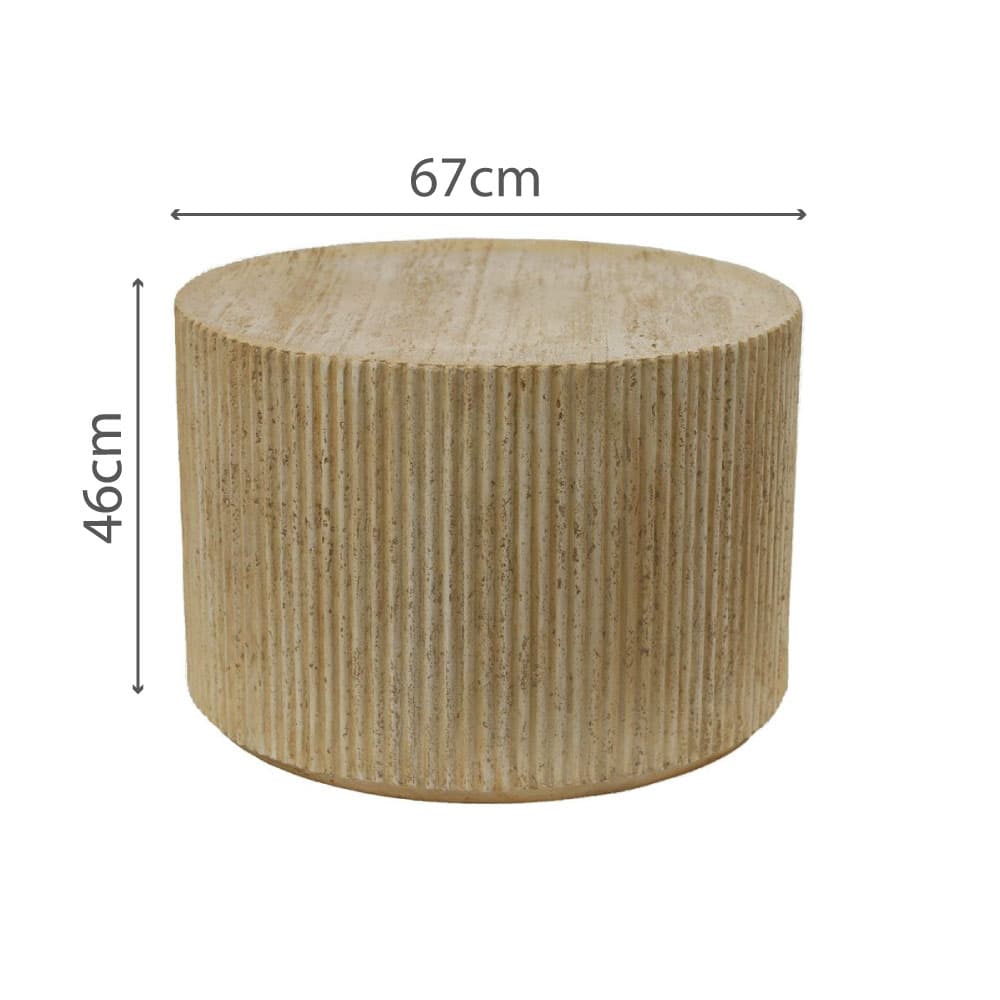 KION COFFEE TABLE BEIGE 67x67x46
