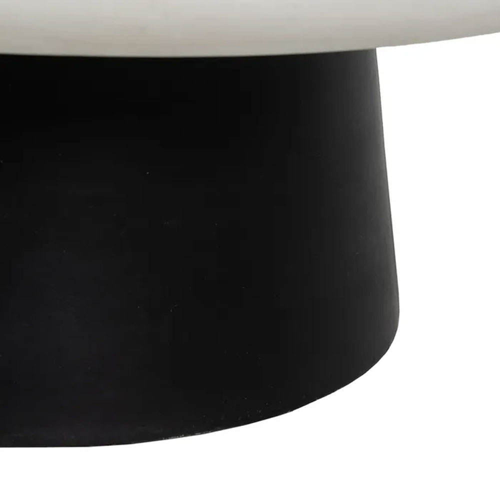 MYKONOS COFFEE TABLE ΛΕΥΚΟ ΜΑΥΡΟ 90x90x39