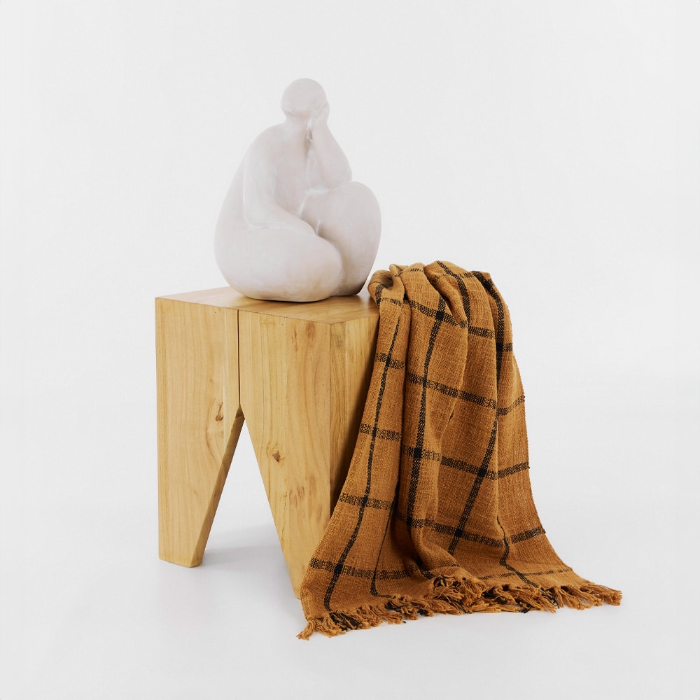EMIR SIDE TABLE ΦΥΣΙΚΟ 40x40x45