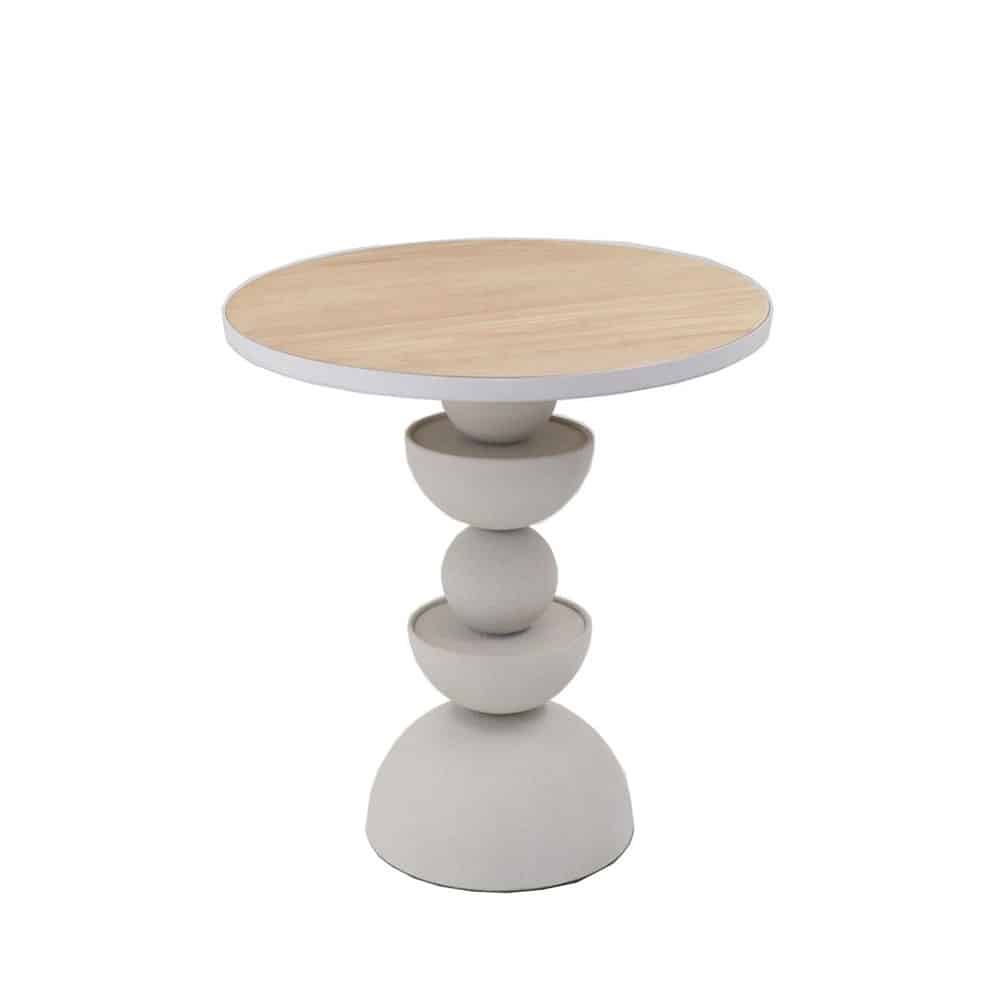 UP : DOWN 40,5 SIDE TABLE ΛΕΥΚΟ ΦΥΣΙΚΟ 40.5×40.5×45