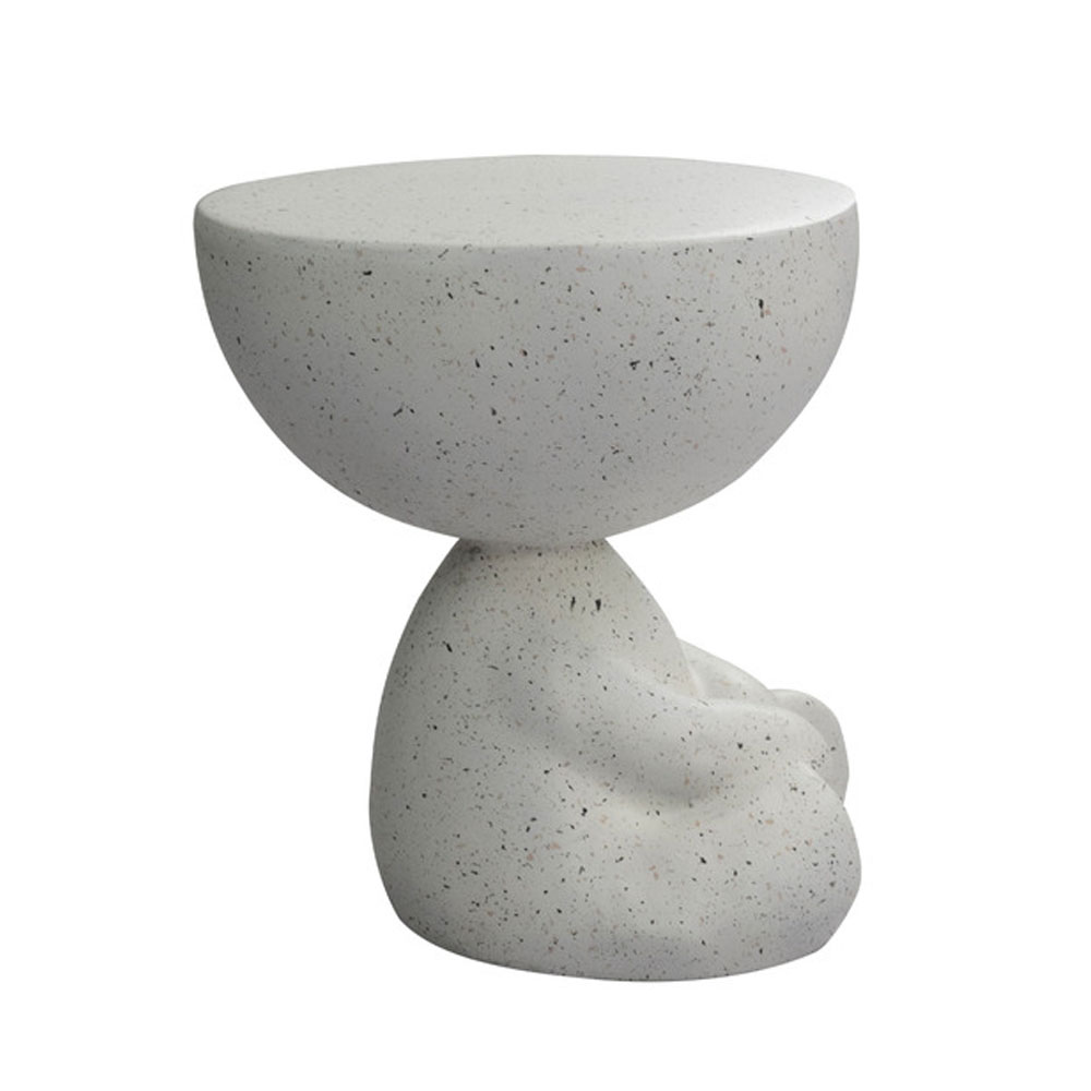 BEAR SIDE TABLE TERRAZZO 38x38x43