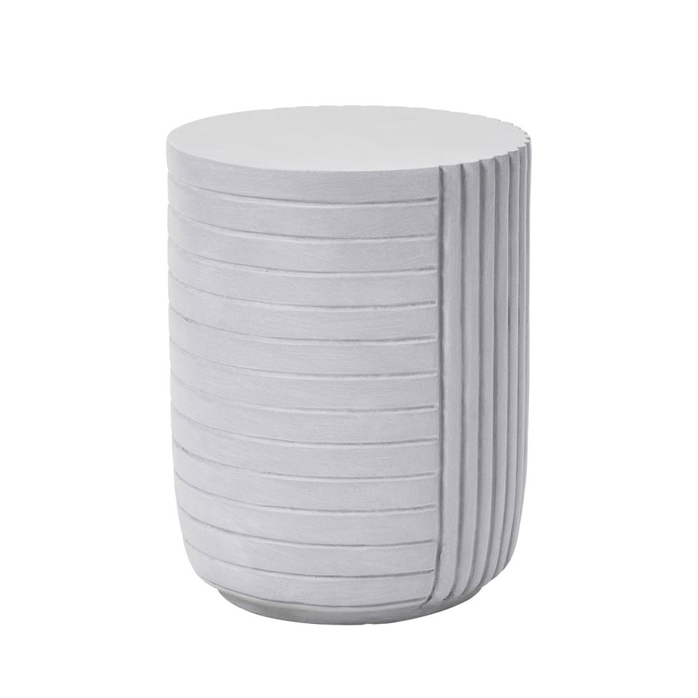 GEOMETRICAL 2 SIDE TABLE ΛΕΥΚΟ 35x35x46