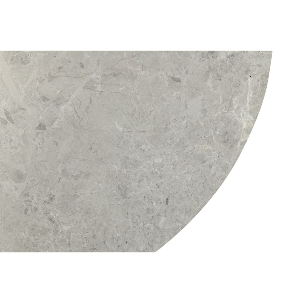 CASPIAN COFFEE TABLE ΓΚΡΙ ΜΕ ΟΨΗ ΜΑΡΜΑΡΟΥ LATTE 120x60x43