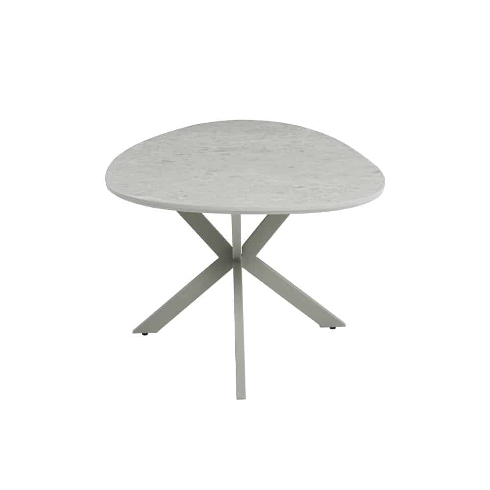 CASPIAN COFFEE TABLE ΓΚΡΙ ΜΕ ΟΨΗ ΜΑΡΜΑΡΟΥ LATTE 120x60x43