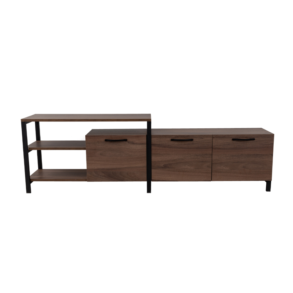 RAM TV STAND ΚΑΡΥΔΙ ΜΑΥΡΟ 180x35x55
