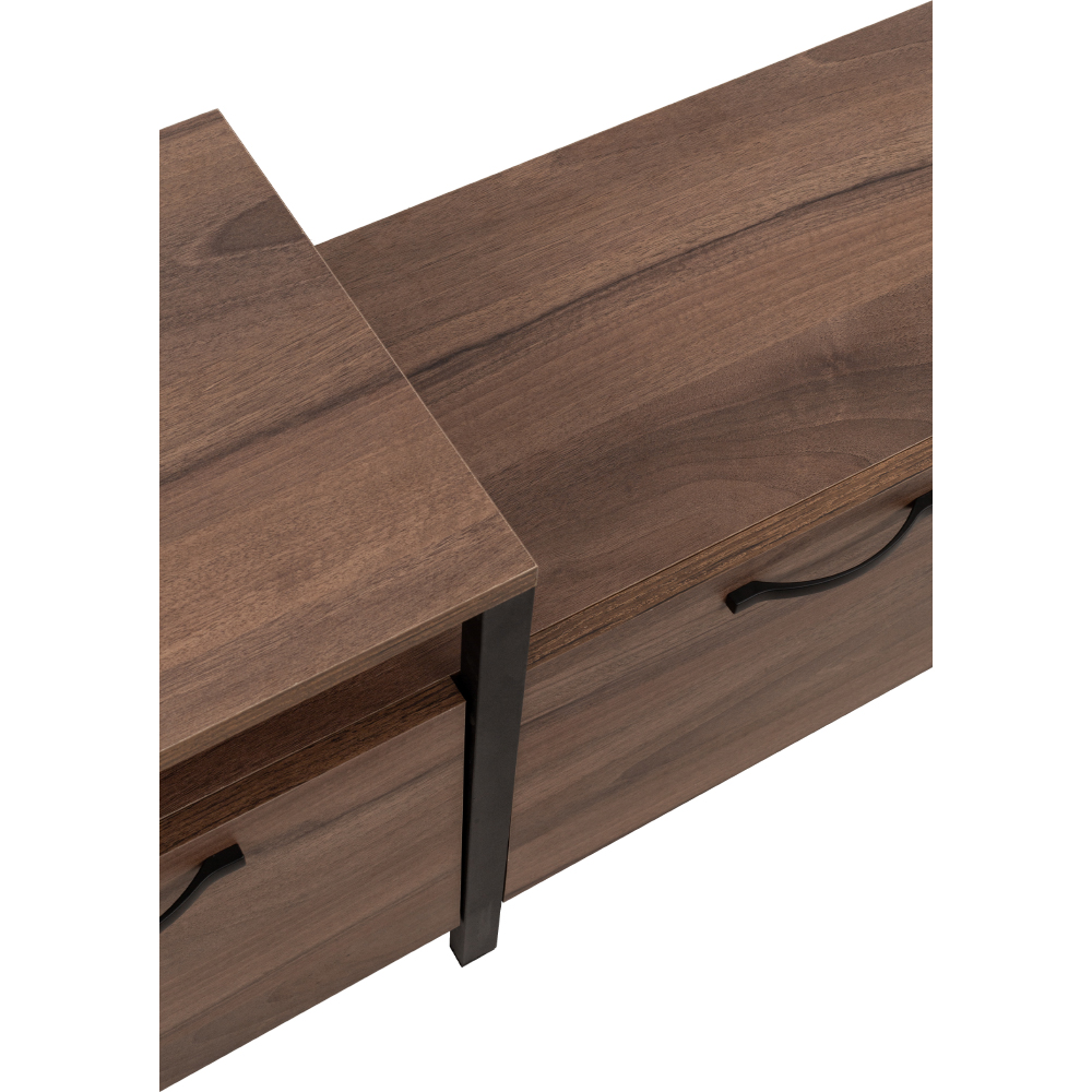 RAM TV STAND ΚΑΡΥΔΙ ΜΑΥΡΟ 180x35x55