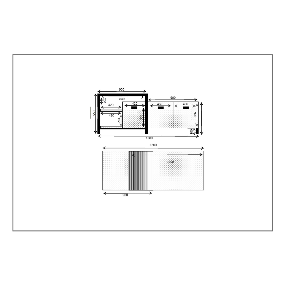 RAM TV STAND ΚΑΡΥΔΙ ΜΑΥΡΟ 180x35x55