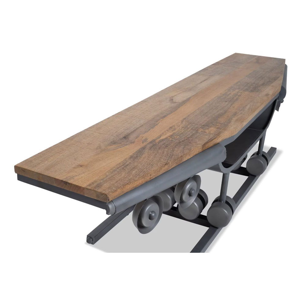 WINGS TV STAND GUNMETAL ΦΥΣΙΚΟ 188x44x44