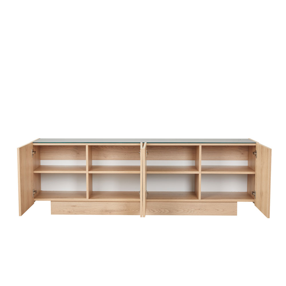 CUBIUS TV STAND 4ΠΟΡΤΕΣ ΦΥΣΙΚΟ 182x39x59