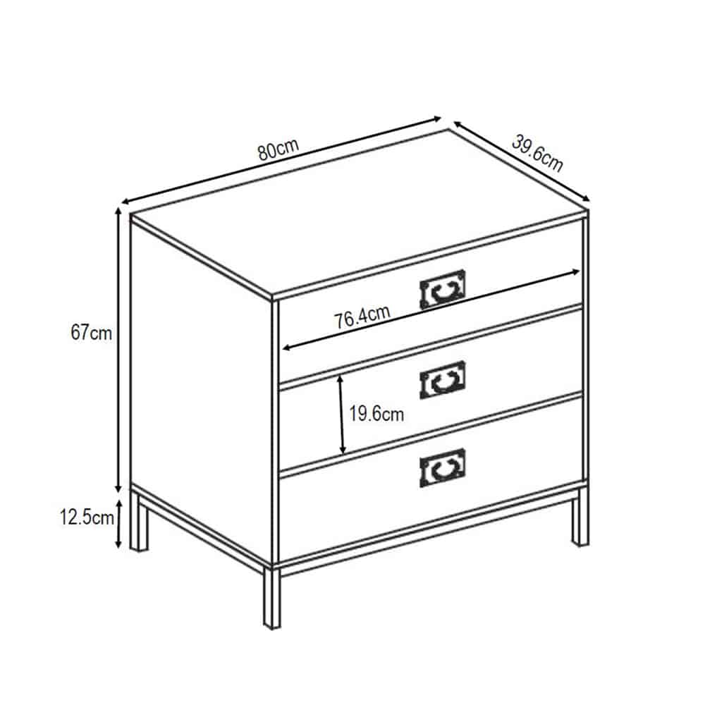 RUBIK ΣΥΡΤΑΡΙΕΡΑ 3ΣΥΡΤΑΡΙΑ CEMENT ΑΝΟΙΧΤΟ ΜΕ PATTERN 80x40x80