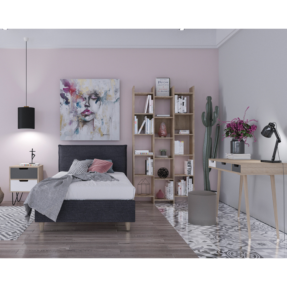 ARTIC ΚΟΜΟΔΙΝΟ SONOMA ΓΚΡΙ ΛΕΥΚΟ 45x39x59.5