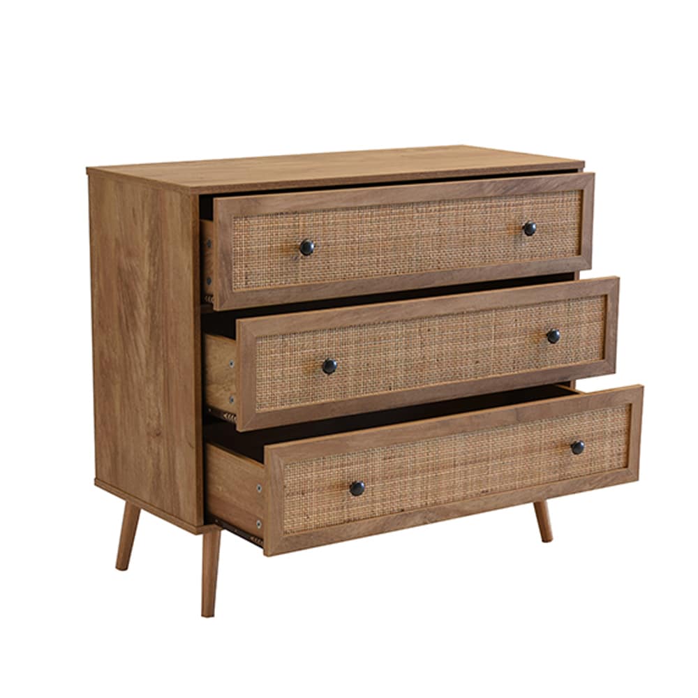 AMMOS ΣΥΡΤΑΡΙΕΡΑ 3ΣΥΡΤΑΡΙΑ ΦΥΣΙΚΟ ΜΕ RATTAN 90x39x79