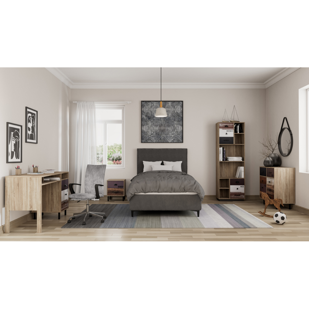 NUMBER ΚΟΜΟΤΑ 2ΠΟΡΤΕΣ 2ΣΥΡΤΑΡΙΑ SONOMA ΛΕΥΚΟ ΓΚΡΙ 75.8×39.6×80.1