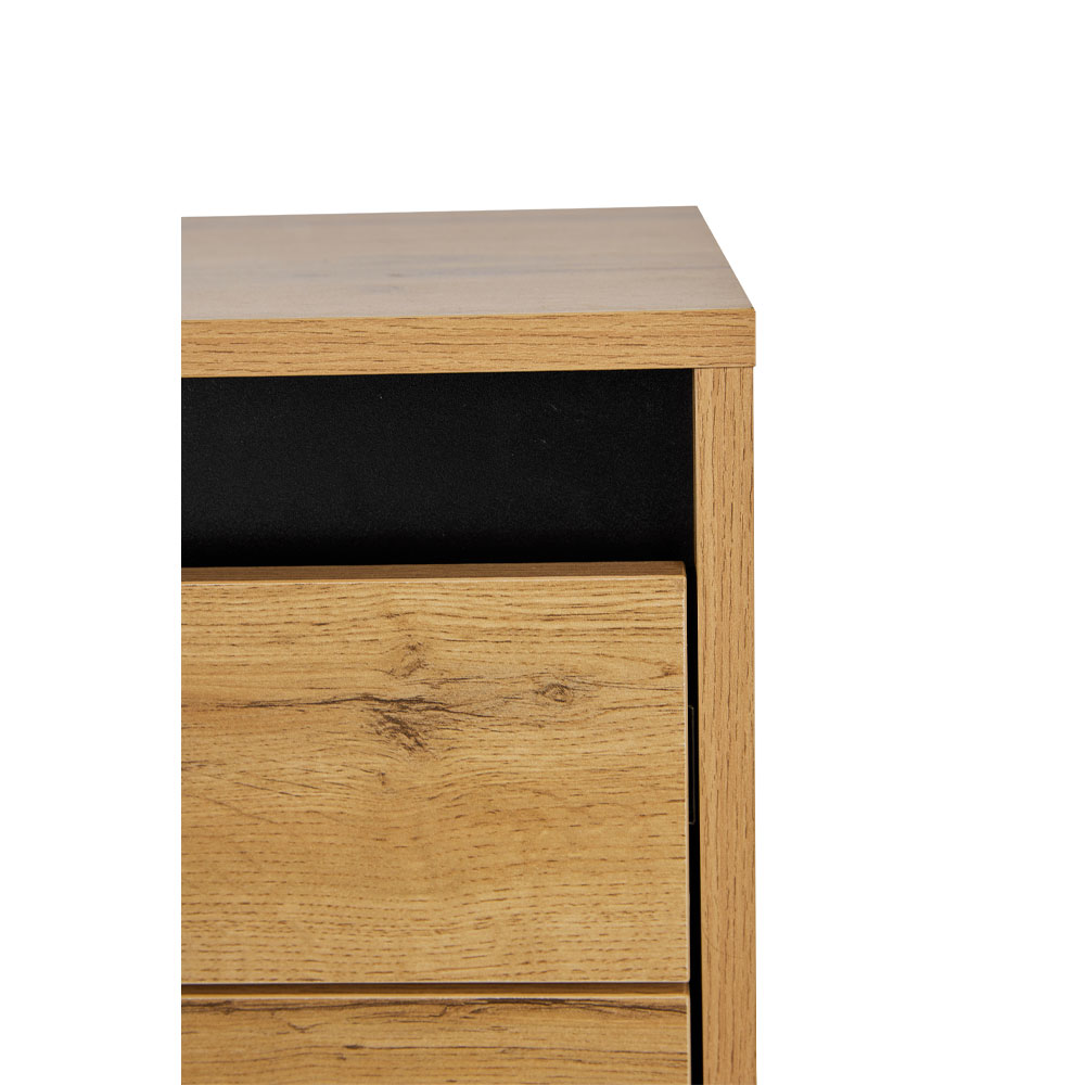 ARABICA ΚΟΜΟΔΙΝΟ 2ΣΥΡΤΑΡΙΑ SONOMA ΜΑΥΡΟ 40x38x45
