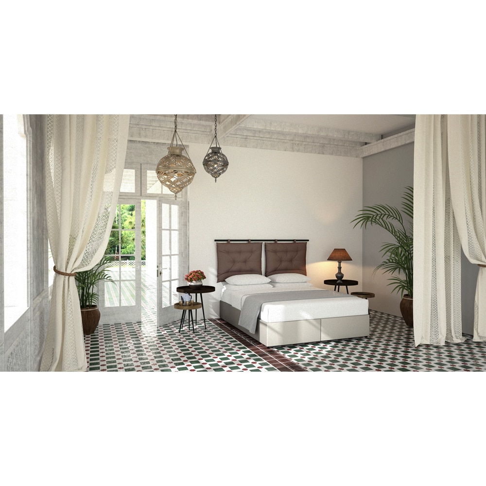 INTERNO ΒΑΣΗ ΜΕ ΑΠΟΘΗΚ.ΧΩΡΟ 160x200cm ΓΚΡΙ ΚΑΦΕ 20-914 200x160x34