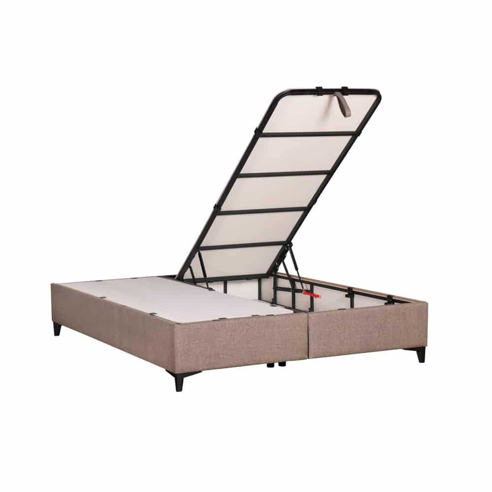 INTERNO ΒΑΣΗ ΜΕ ΑΠΟΘΗΚ.ΧΩΡΟ 160x200cm ΓΚΡΙ ΚΑΦΕ 20-914 200x160x34