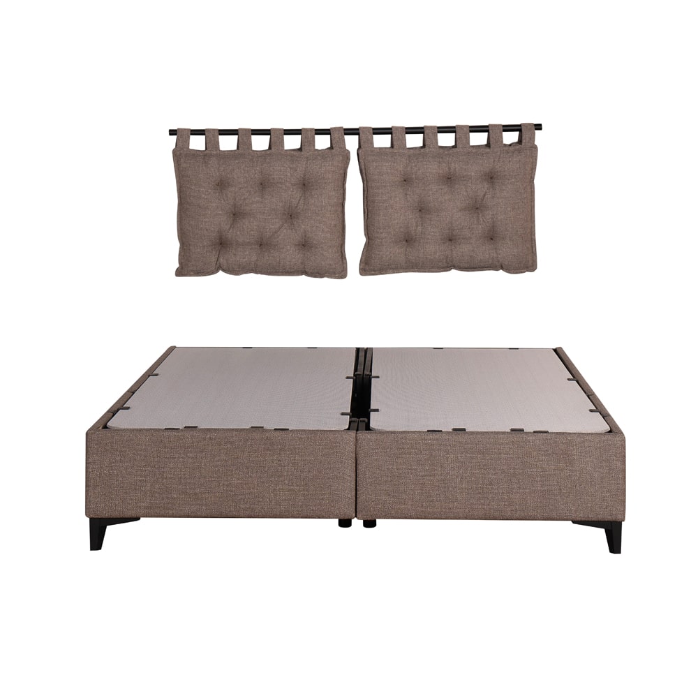 HANG ΜΑΞΙΛΑΡΙ ΚΕΦΑΛΑΡΙΟΥ SET 2ΤΕΜ ΓΚΡΙ ΚΑΦΕ 20-914 70x10x50