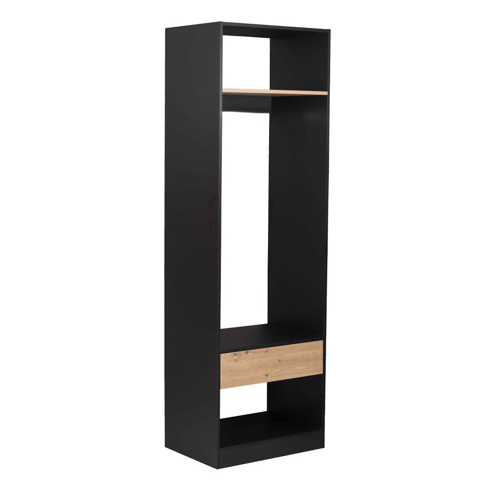 SYSTEM ΝΤΟΥΛΑΠΑ ΜΑΥΡΟ SONOMA 90x50x180