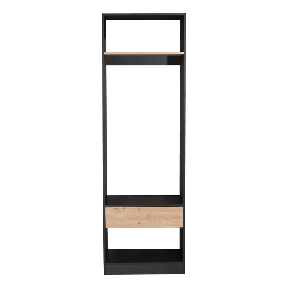 SYSTEM ΝΤΟΥΛΑΠΑ ΜΑΥΡΟ SONOMA 90x50x180