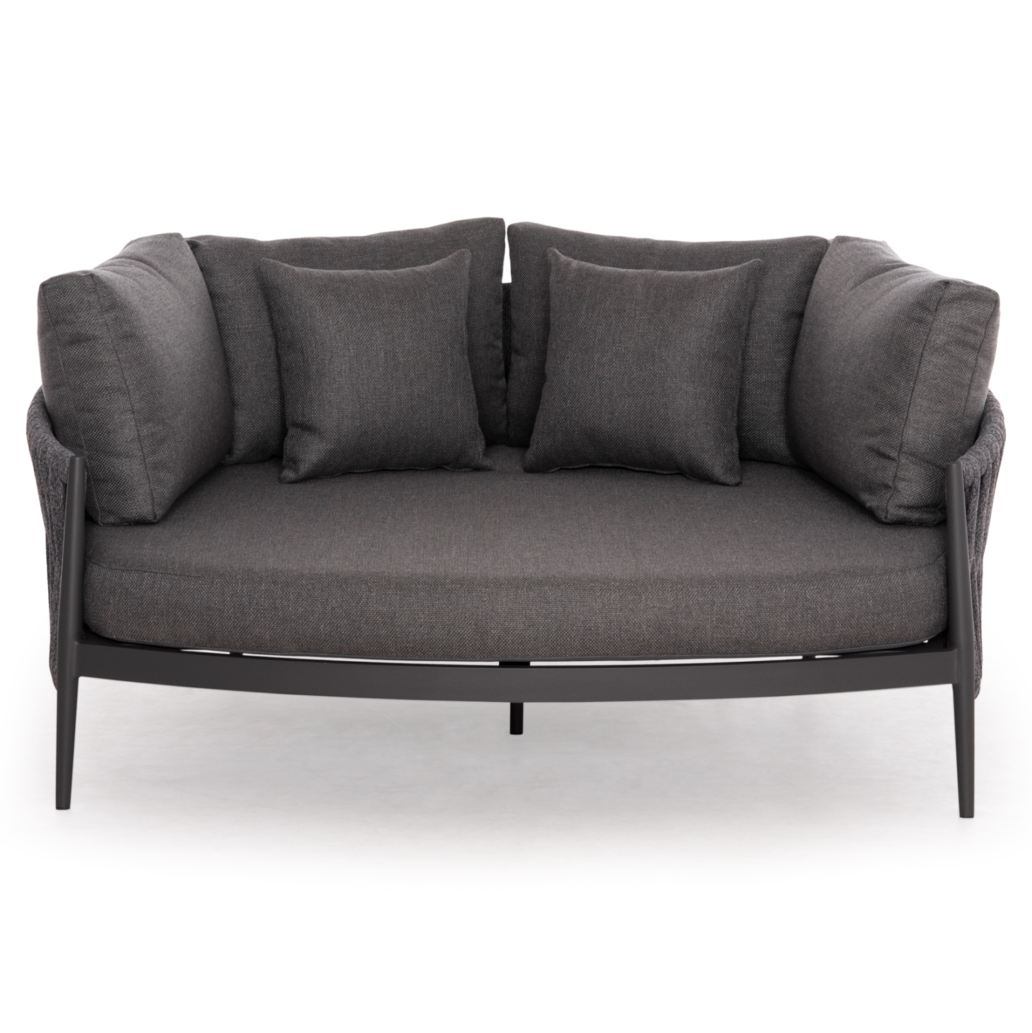 Daybed σειρά Polaris SM6215.01 Αλουμίνιο-Σχοινί-Olefin ύφασμα Ανθρακί 164x144x84Υεκ