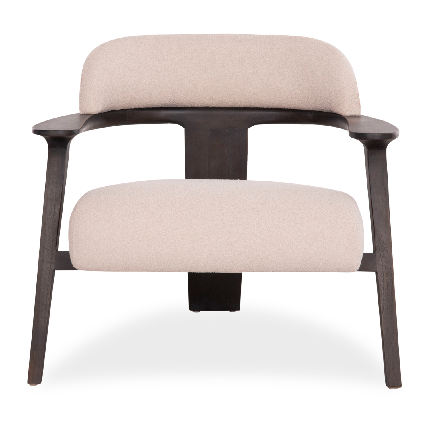 ΠΟΛΥΘΡΟΝΑ LOUNGE TRIAD SM9968 ΞΥΛΟ TEAK ΣΕ ΜΑΥΡΟ-ΕΚΡΟΥ ΥΦΑΣΜΑ 77×75,5×67Υεκ.