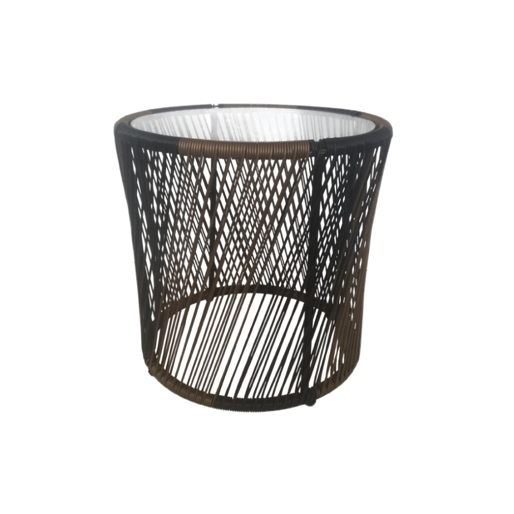 BREEZE COFFEE TABLE ΦΥΣΙΚΟ ΜΑΥΡΟ 50×50.5