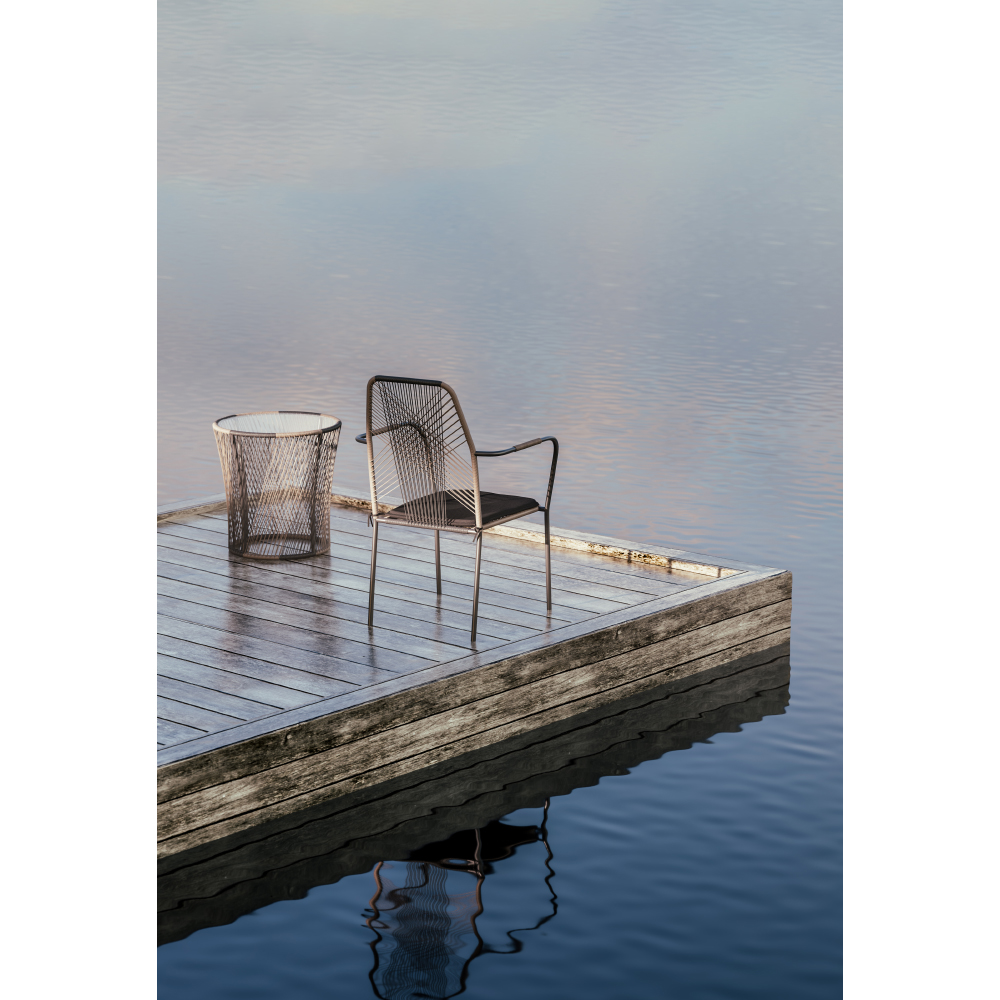BREEZE COFFEE TABLE ΦΥΣΙΚΟ ΜΑΥΡΟ 50×50.5