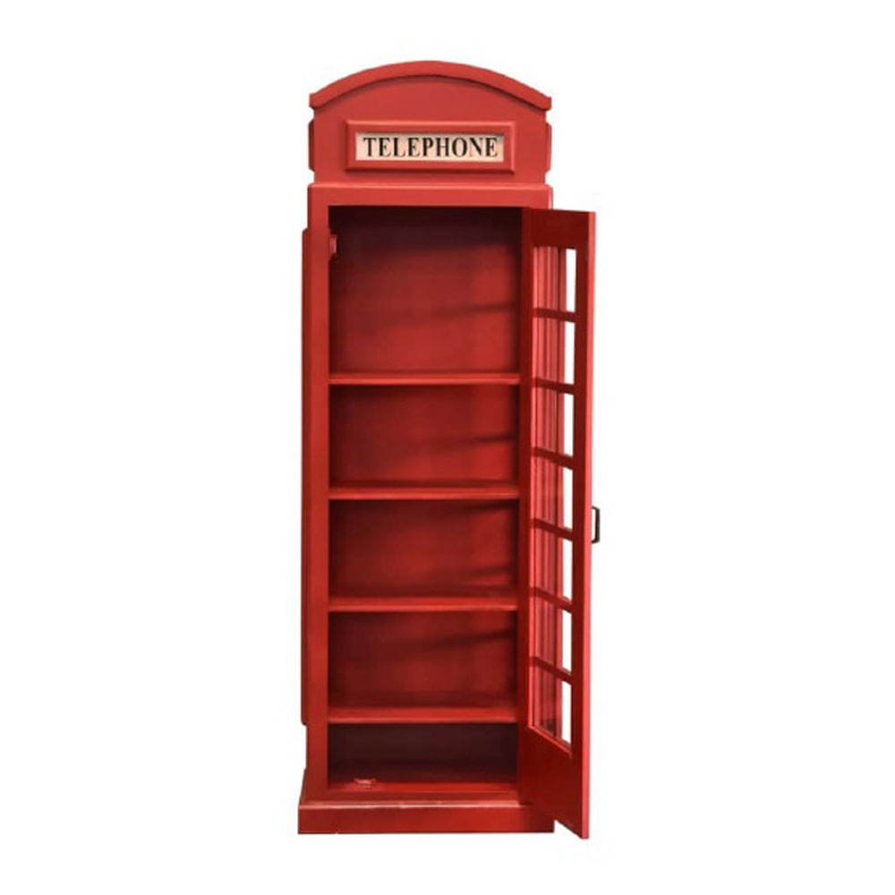 LONDON CALLING ΒΙΒΛΙΟΘΗΚΗ ΨΗΛΗ ΚΟΚΚΙΝΟ 64x40x180