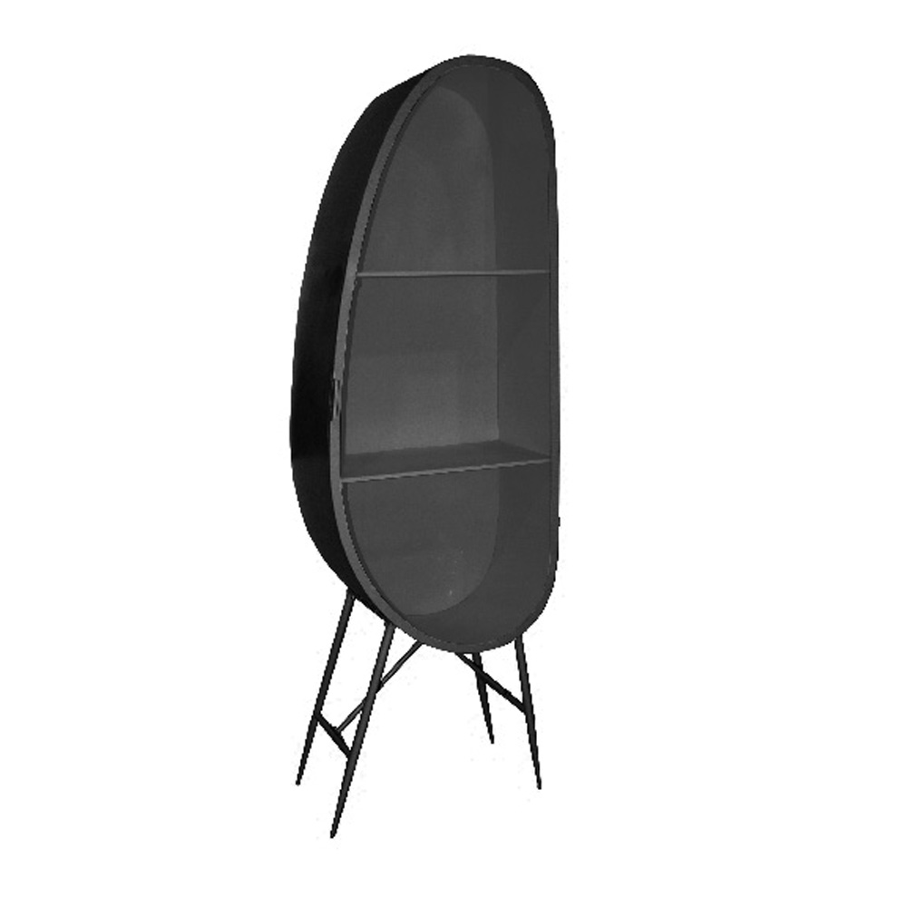 UOVO ΒΙΒΛΙΟΘΗΚΗ ΜΑΥΡΟ 68×38.8×201.5