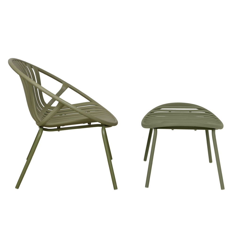 NADIN ΠΟΛΥΘΡΟΝΑ SET 2ΤΕΜ ΛΑΔΙ 80×61.5×73