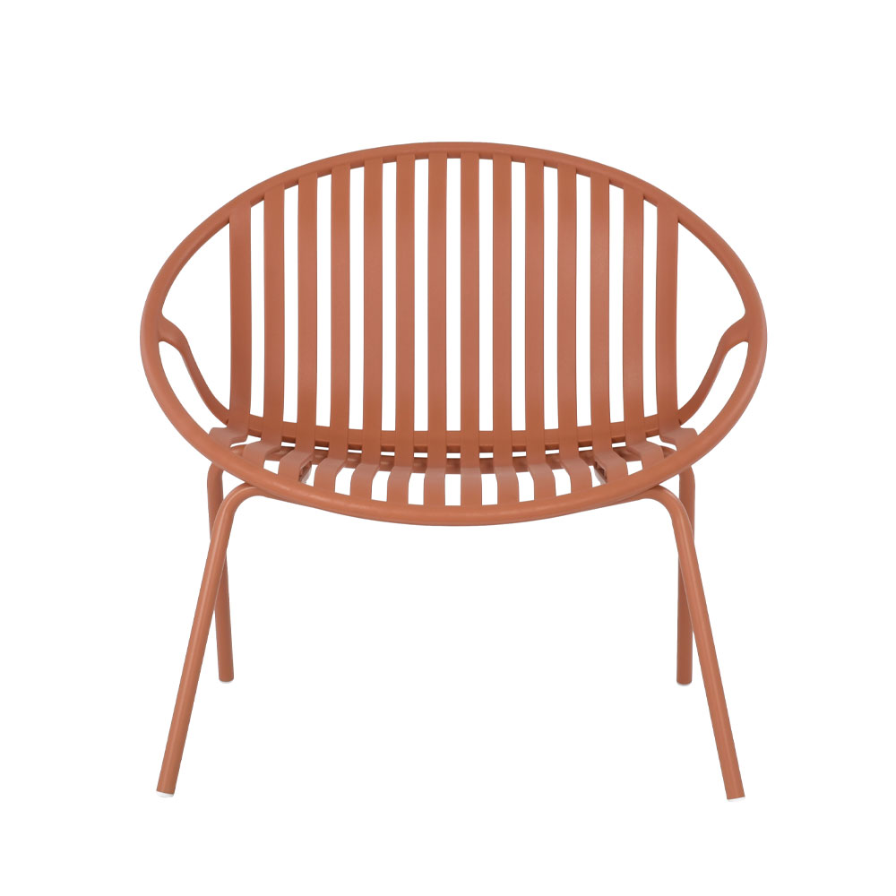 NADIN ΠΟΛΥΘΡΟΝΑ SET 2ΤΕΜ TERRACOTTA 80×61.5×73