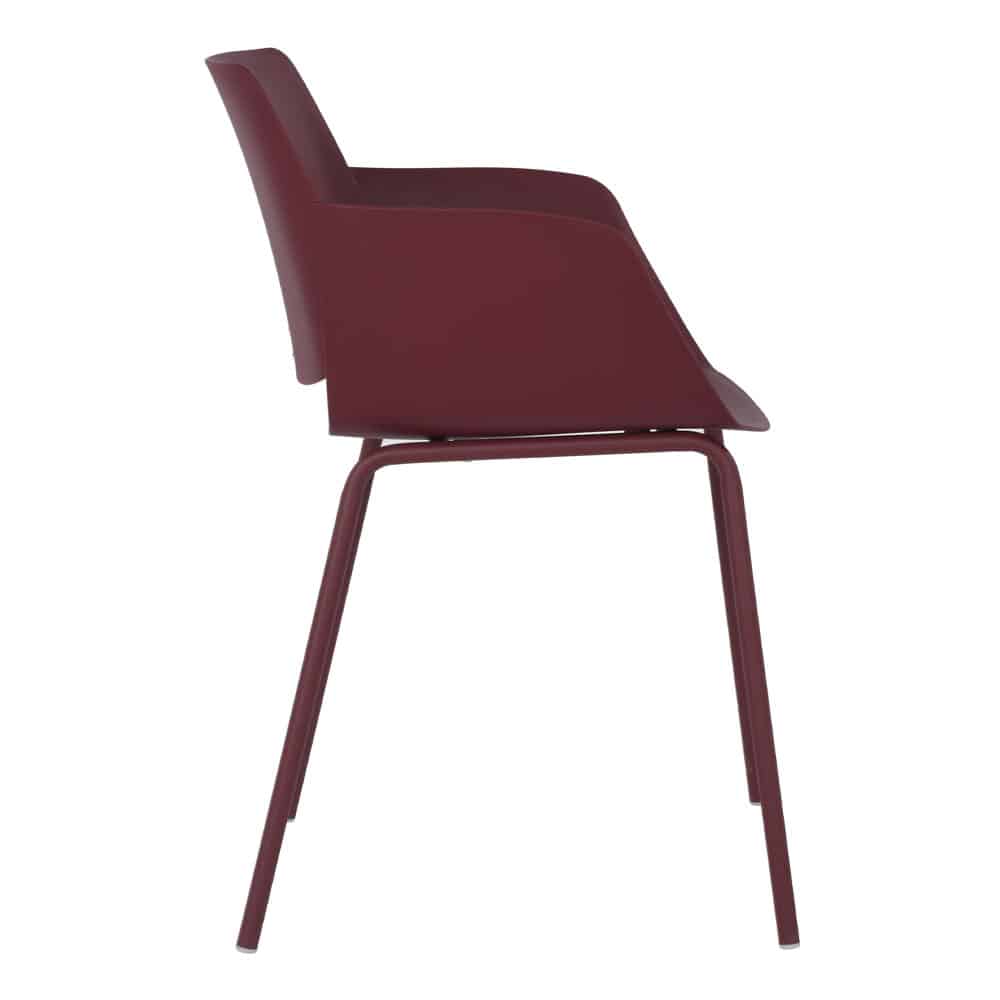 SEDIA ΚΑΡΕΚΛΑ MADDER BROWN 58x51x79.5cm