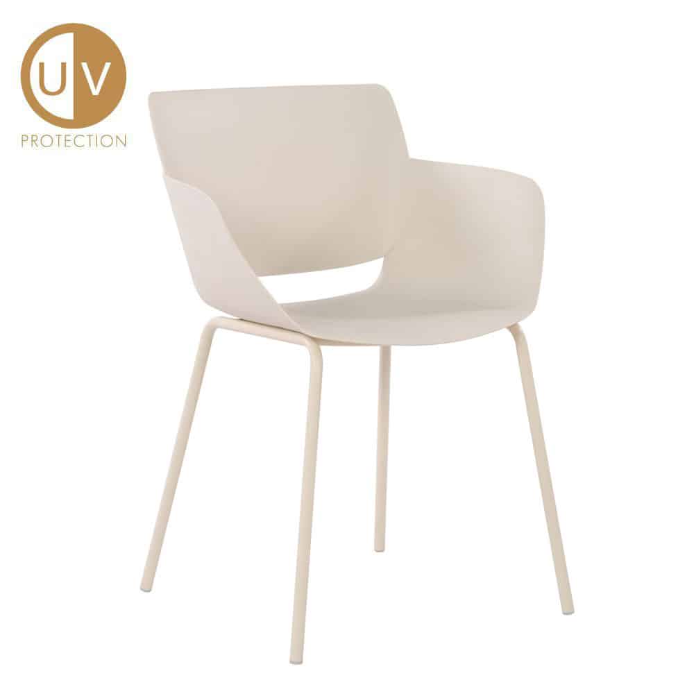 SEDIA ΚΑΡΕΚΛΑ BEIGE 58x51x79.5cm