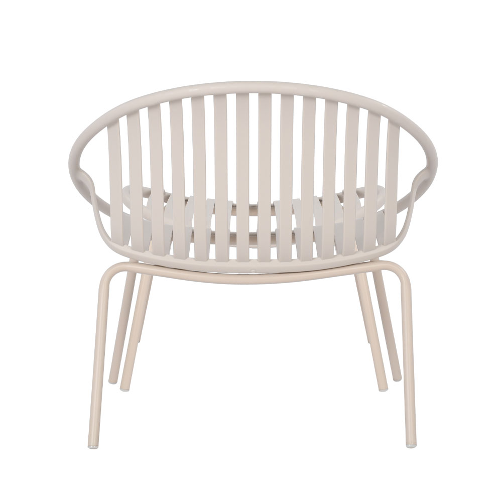 NADIN ΠΟΛΥΘΡΟΝΑ SET 2ΤΕΜ OFF WHITE 80×61.5×73