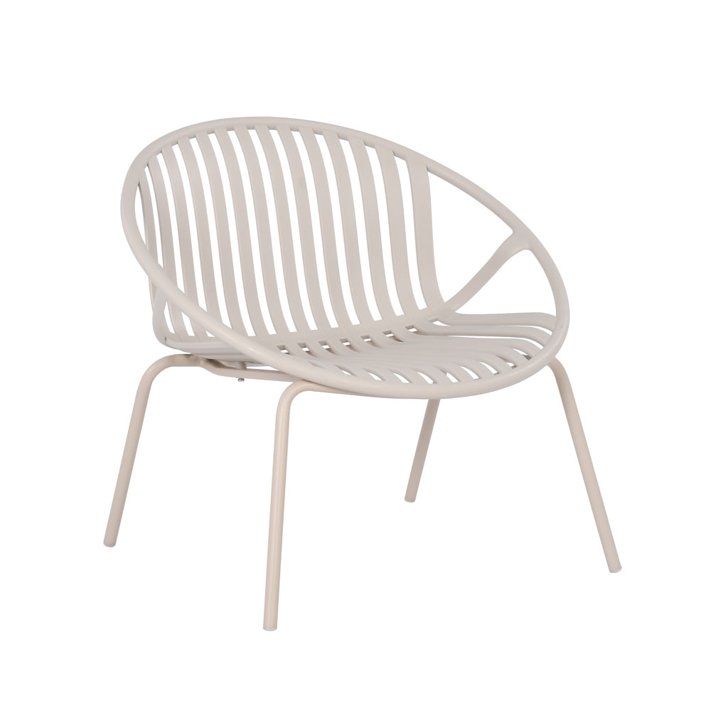 NADIN ΠΟΛΥΘΡΟΝΑ SET 2ΤΕΜ OFF WHITE 80×61.5×73