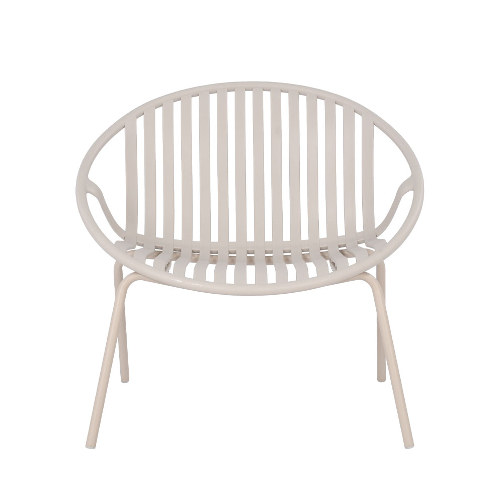 NADIN ΠΟΛΥΘΡΟΝΑ SET 2ΤΕΜ OFF WHITE 80×61.5×73