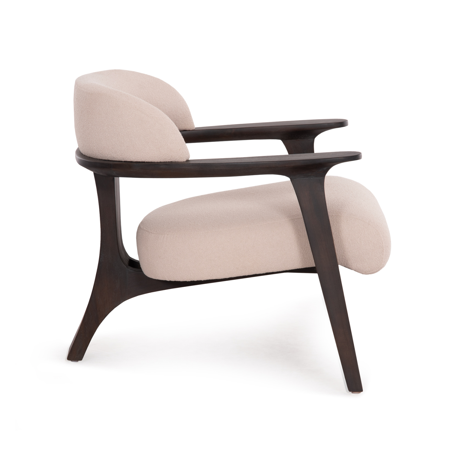 ΠΟΛΥΘΡΟΝΑ LOUNGE TRIAD SM9968 ΞΥΛΟ TEAK ΣΕ ΜΑΥΡΟ-ΕΚΡΟΥ ΥΦΑΣΜΑ 77×75,5×67Υεκ.