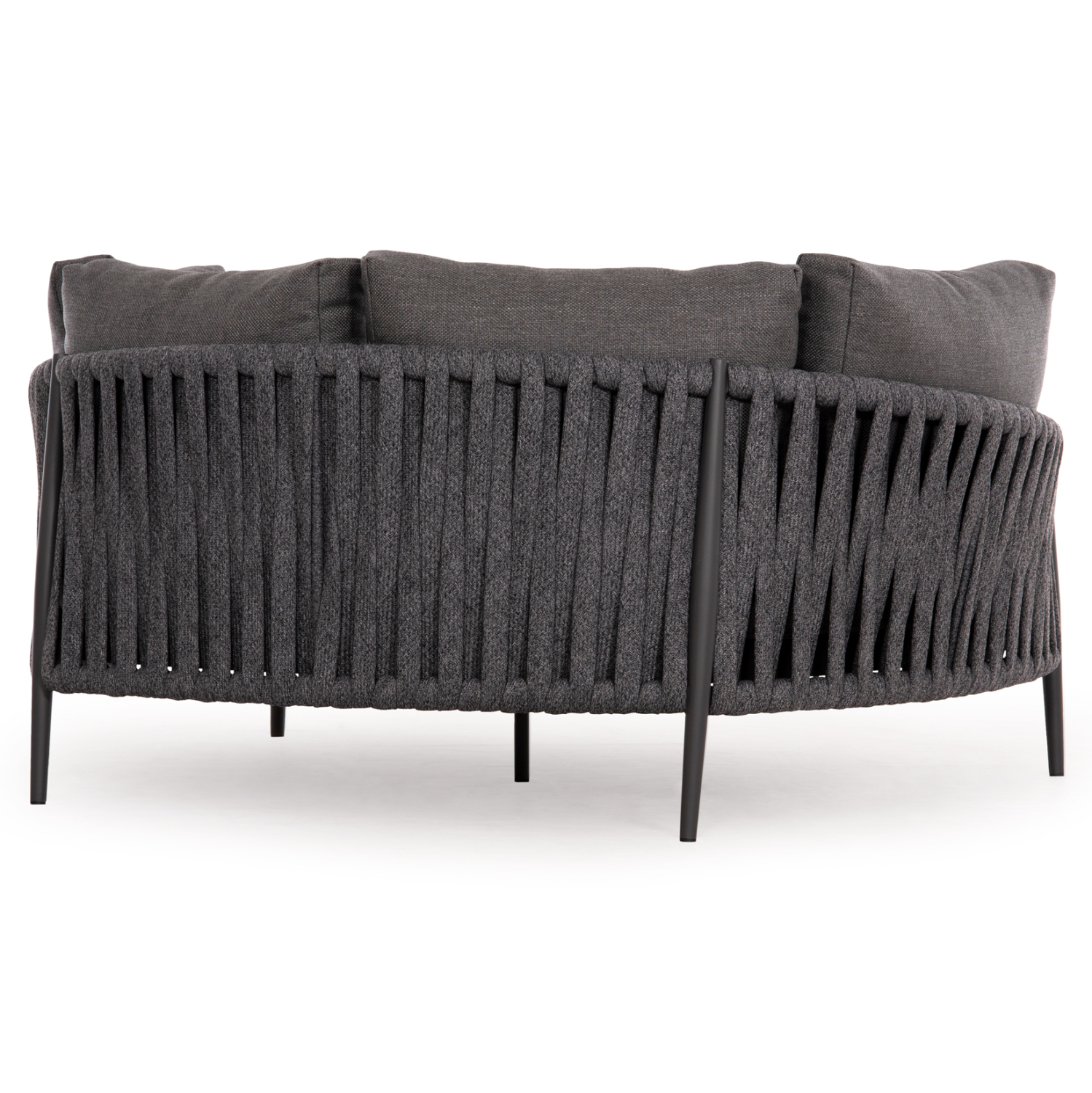 Daybed σειρά Polaris SM6215.01 Αλουμίνιο-Σχοινί-Olefin ύφασμα Ανθρακί 164x144x84Υεκ