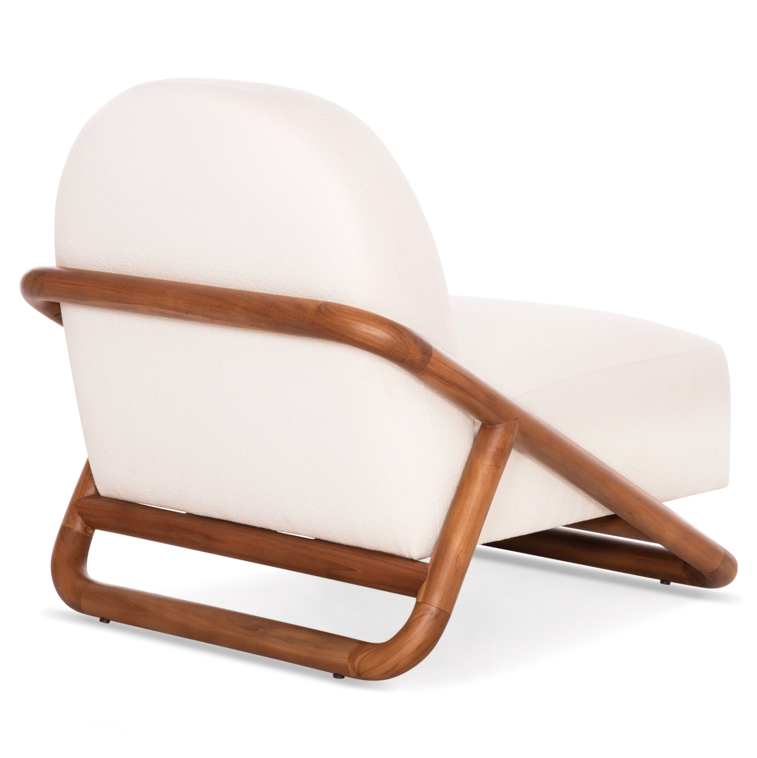 ΠΟΛΥΘΡΟΝΑ LOUNGE RAMROD SM9967 ΞΥΛΟ TEAK ΦΥΣΙΚΟ-ΕΚΡΟΥ ΜΠΟΥΚΛΕ 76x84x51-77,5Υεκ.
