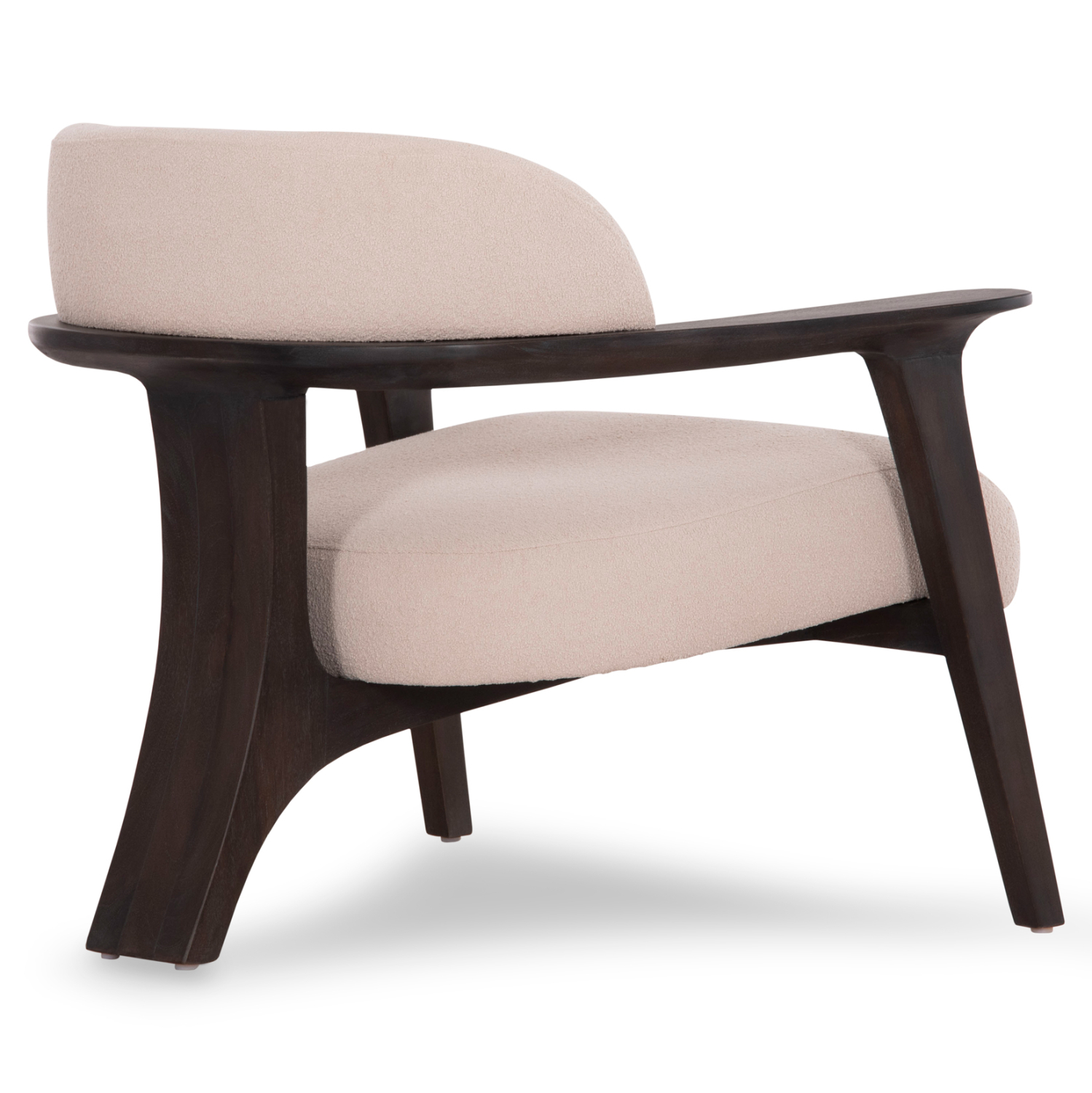 ΠΟΛΥΘΡΟΝΑ LOUNGE TRIAD SM9968 ΞΥΛΟ TEAK ΣΕ ΜΑΥΡΟ-ΕΚΡΟΥ ΥΦΑΣΜΑ 77×75,5×67Υεκ.